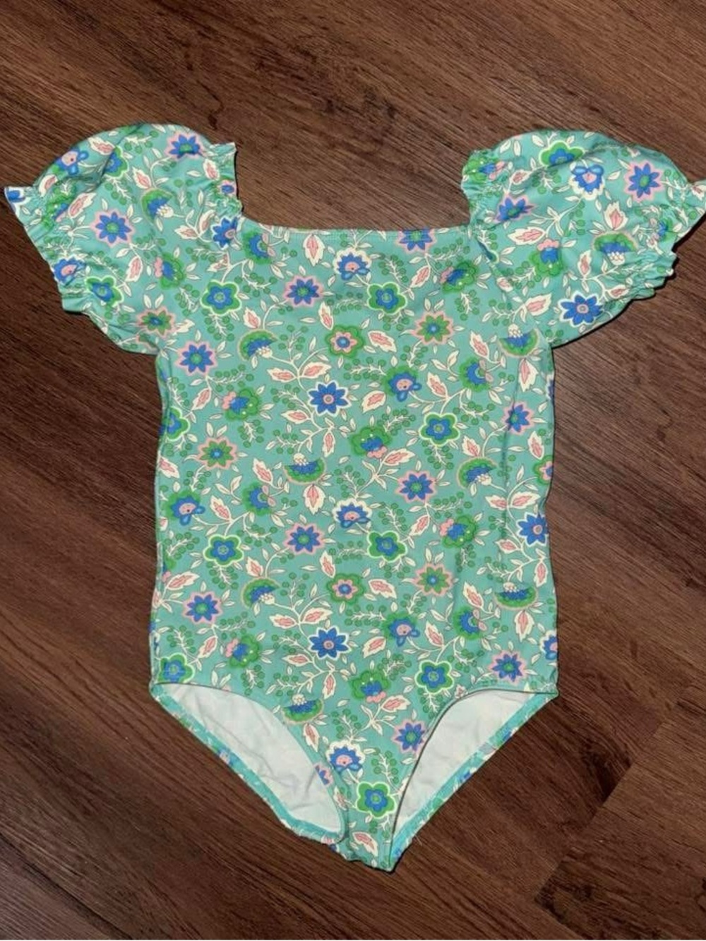 Mini Boden Floral Swimsuit (4-5Y)